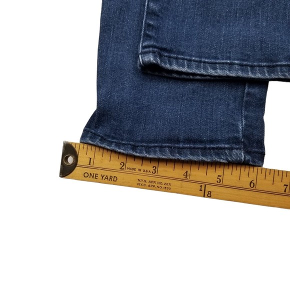 Eddie Bauer Women Sz 6 Jeans Dark Blue Modern Skinny Leg Pockets Zippers W32 L32 - Picture 12 of 12